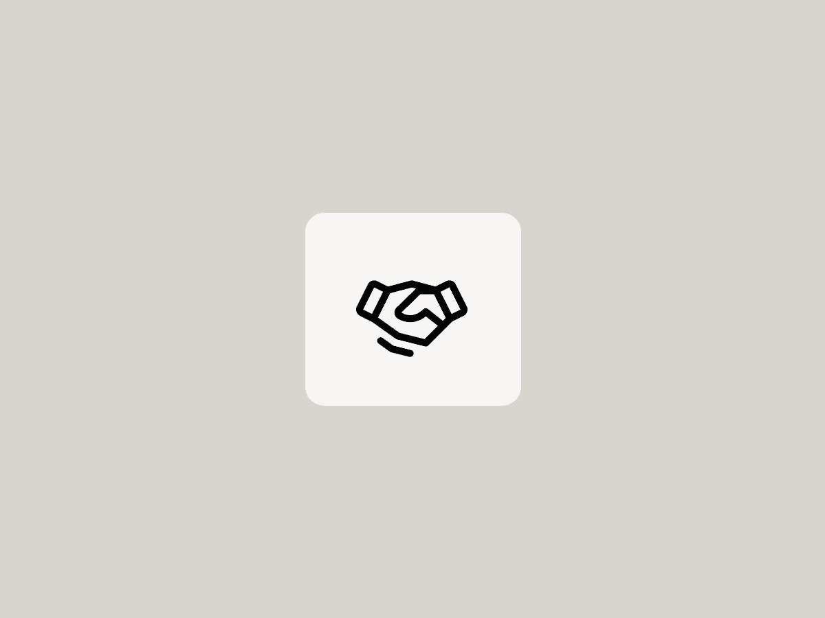 Handshake graphic symbolising trusted cloud infrastructure and data residency